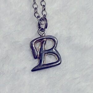 Han Italian 925 Silver Initial 'B' Necklace